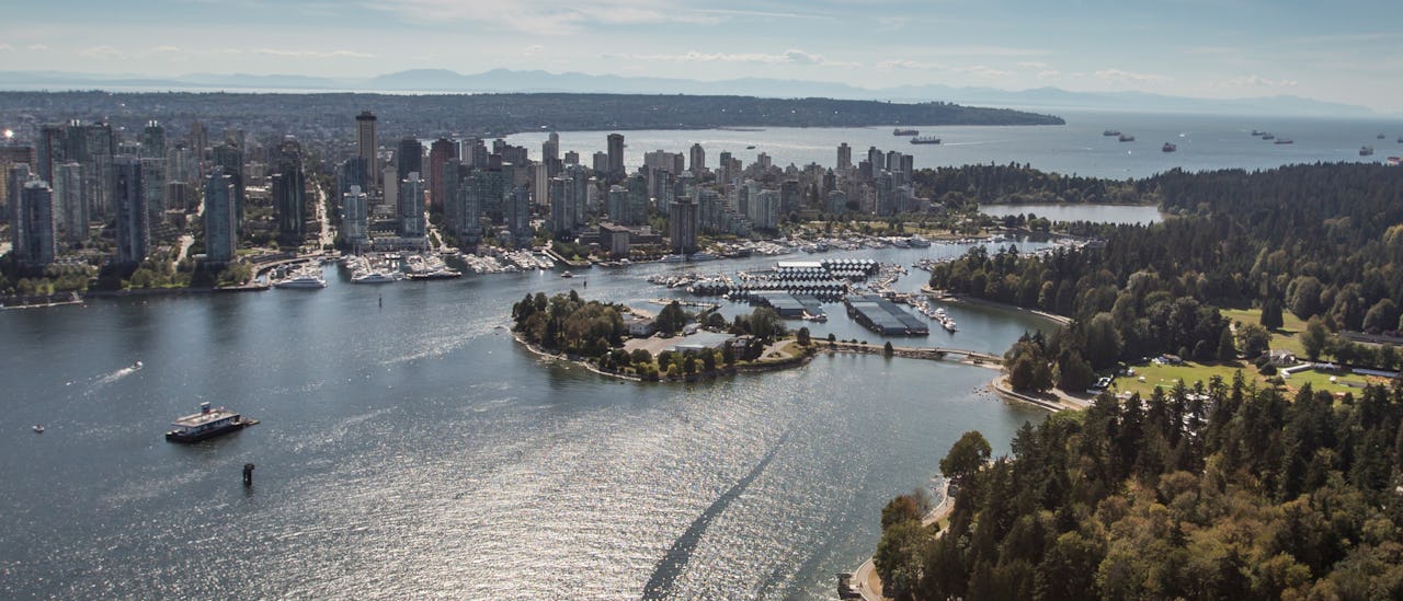 View of Vancouver as part of a Rocky Mountaineer package
