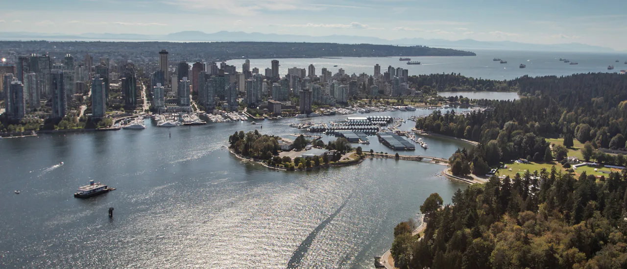 View of Vancouver as part of a Rocky Mountaineer package