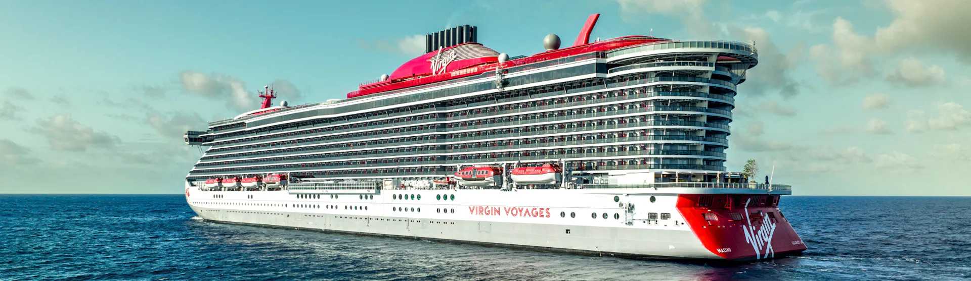 Scarlet Lady at Sea