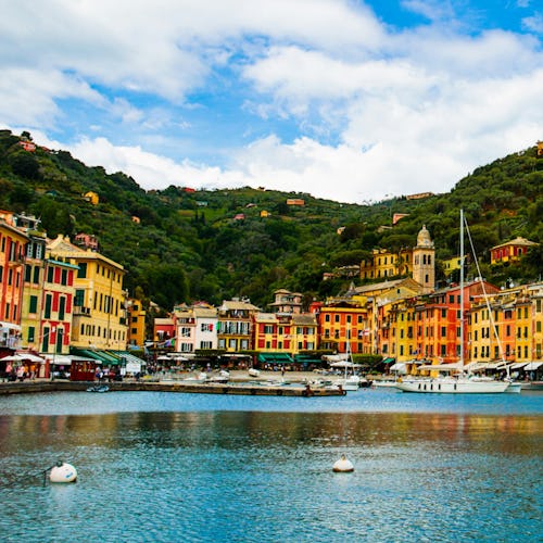 To small village of Portofino, near the City of Genoa, Italy