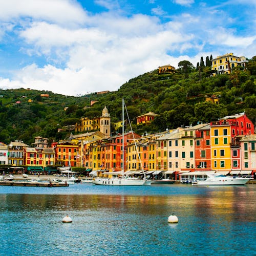 To small village of Portofino, near the City of Genoa, Italy