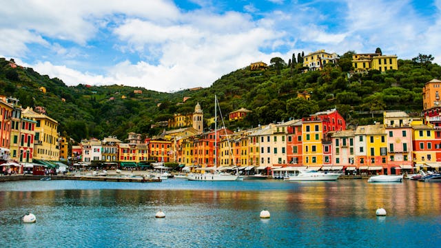 To small village of Portofino, near the City of Genoa, Italy