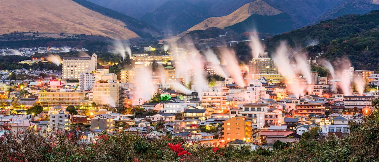 Hot springs in Beppu, Japan