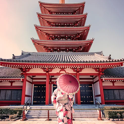 Senso-ji temple in Asakusa, Tokyo, Japan