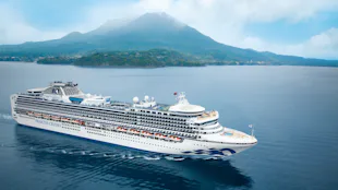 Diamond Princess in Kagoshima, Japan