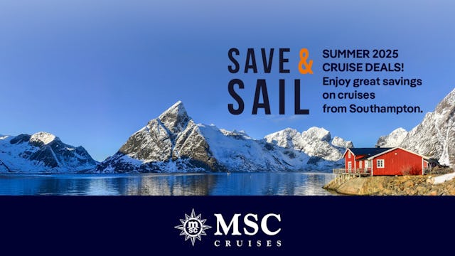 MSC Cruises Save & Sail Banner