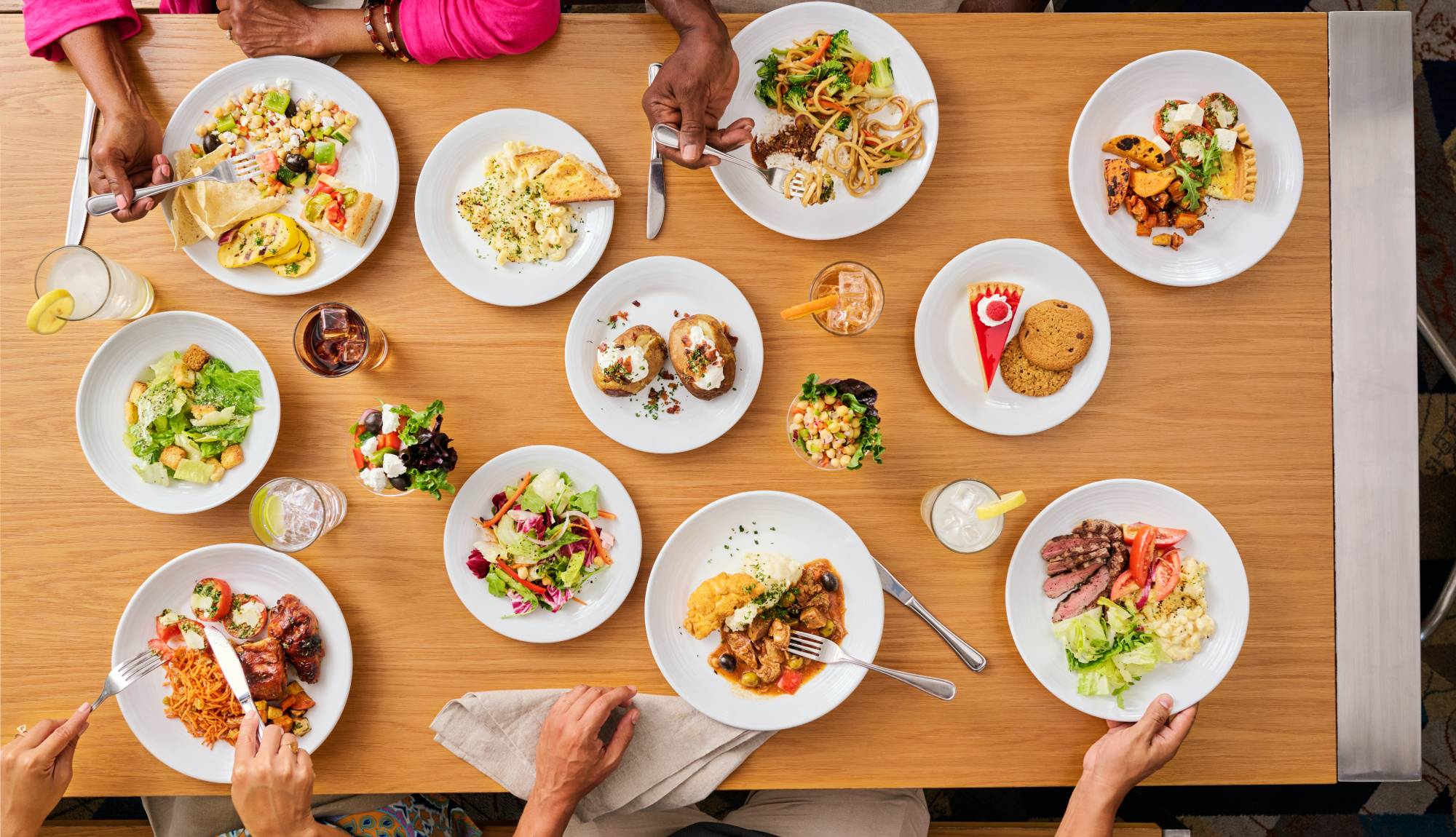 Royal Caribbean - Dining - Windjammer Table Food