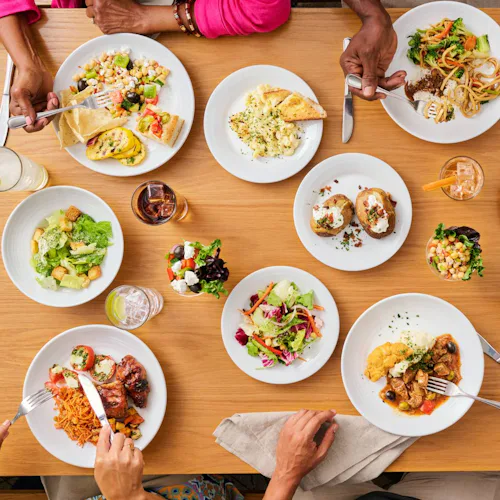 Royal Caribbean - Dining - Windjammer Table Food