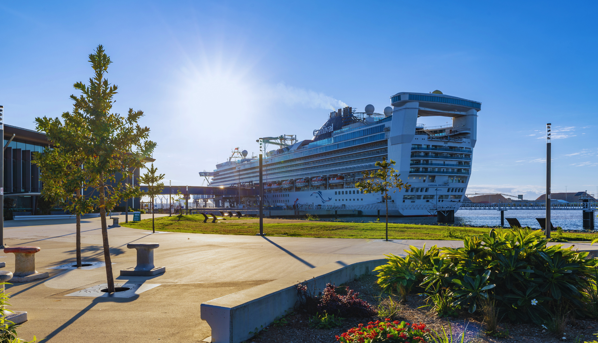 Carnival Encounter docked in Brisbane