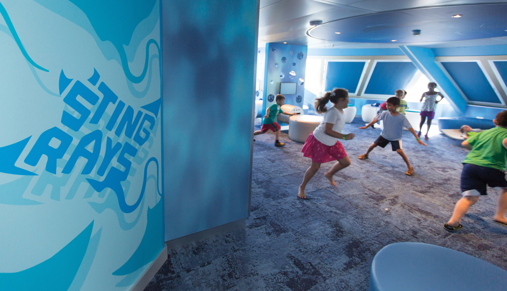 Children playing at Camp Ocean kids club