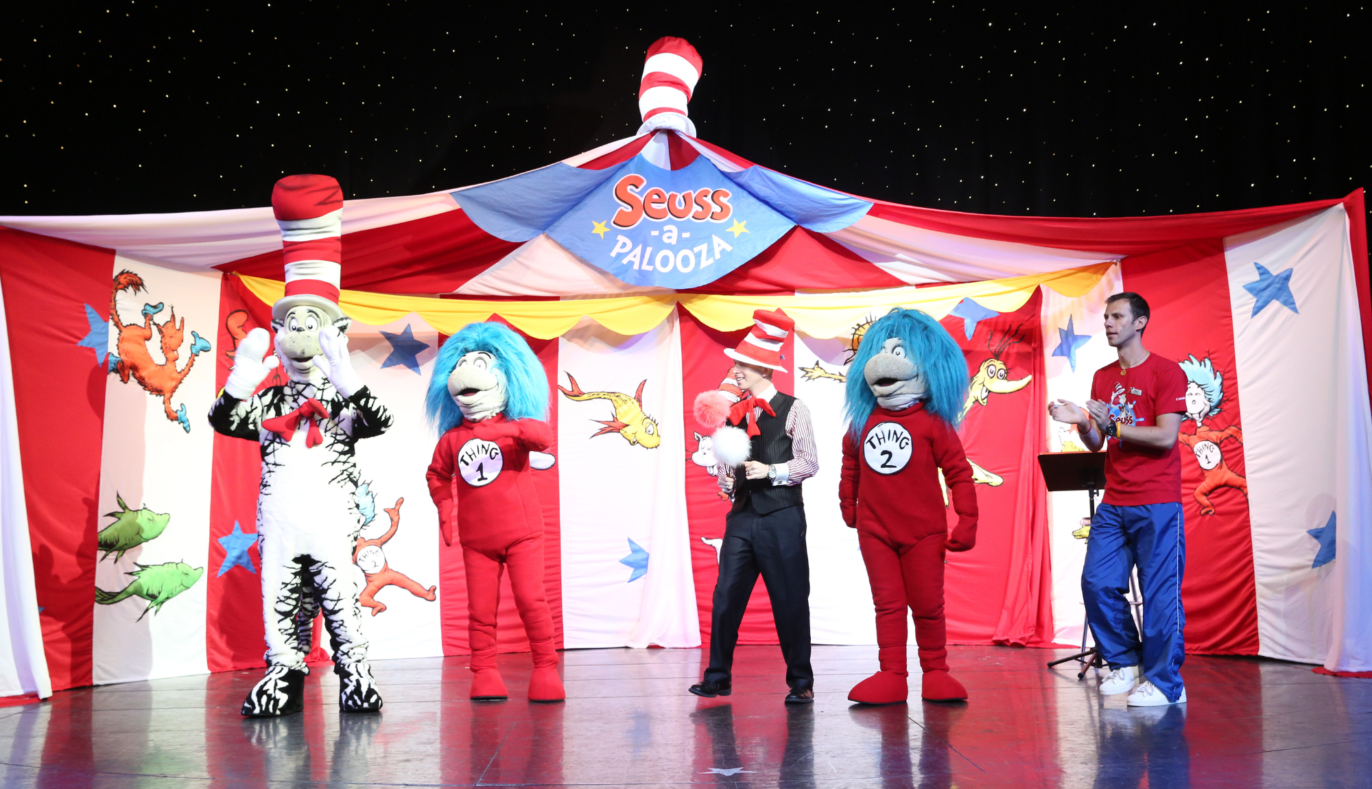 Seuss at Sea Palooza on stage