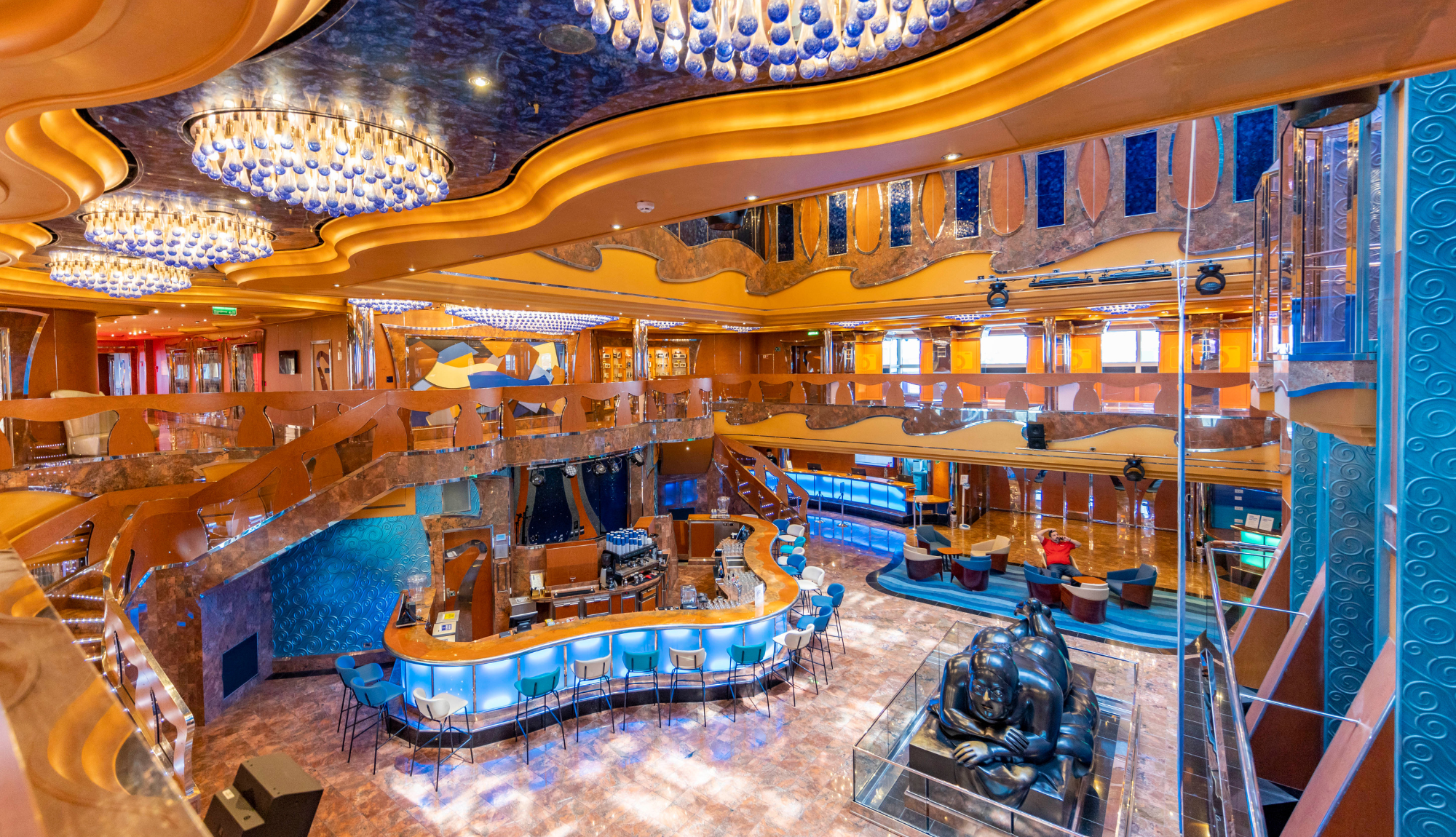 Atrium onboard Carnival Luminosa