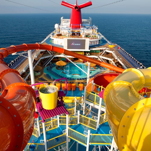 Carnival Waterworks waterslides onboard Carnival Magic