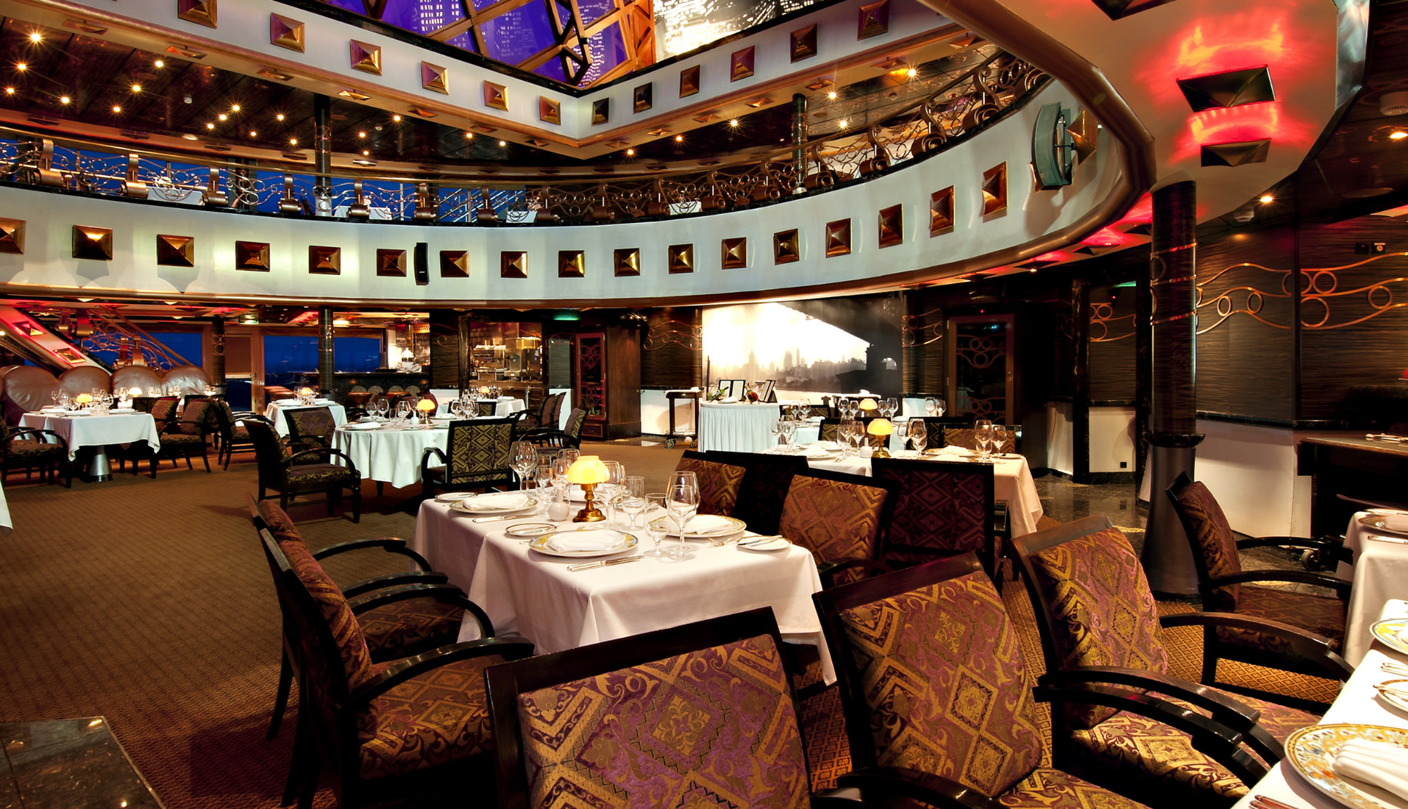 Image of 2 floors of dining at Nick & Nora's Steakhouse