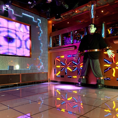 The dancefloor at Dr Frankensteins Lab onboard Carnival Miracle