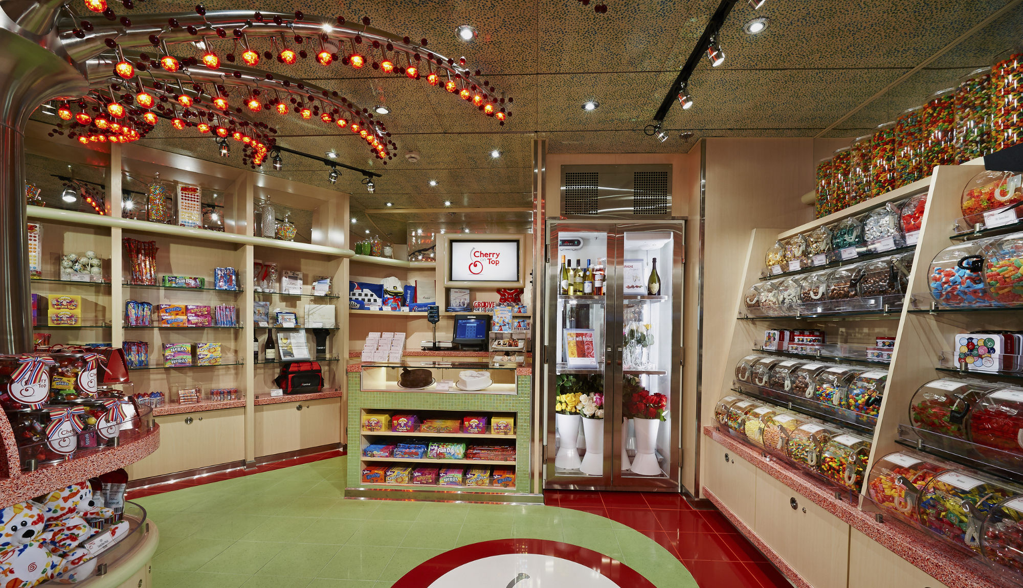 Sweet shop, Cherry on Top onboard a Carnival ship