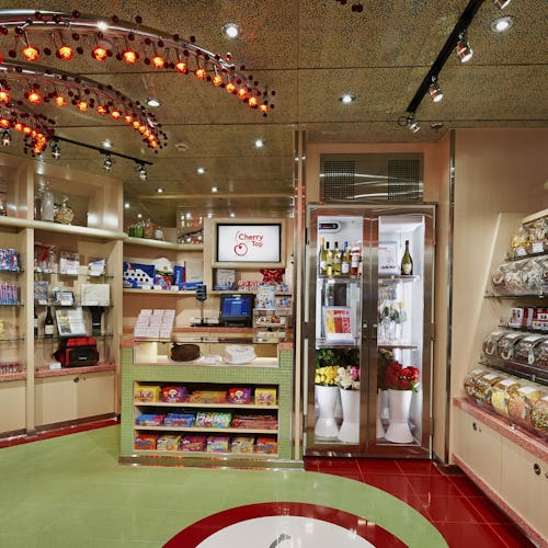 Sweet shop, Cherry on Top onboard a Carnival ship