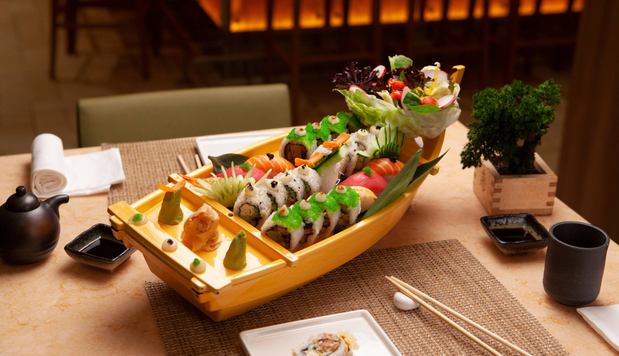 Sushi boat from Bonsai Sushi