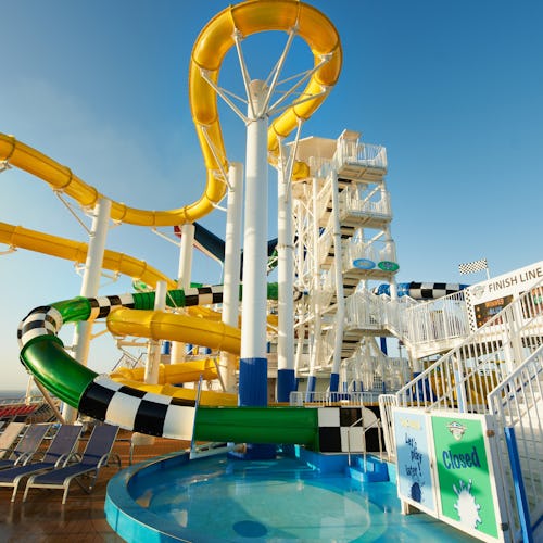 Carnival Waterworks waterpark onboard Carnival Sunshine