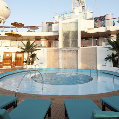 Serenity adults-only pool & waterfall on Carnival Sunshine