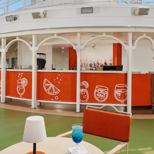 Italian style bar in the adults only serenity