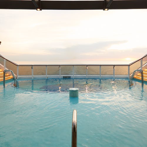 Infinity pool overlooking the sea