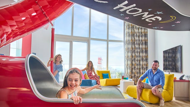A family in a suite on Royal Caribbean