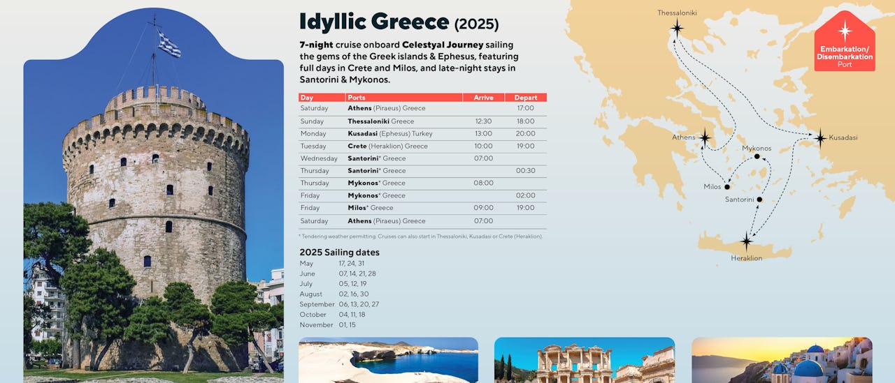 Idyllic Greece 2025 - Celestyal Journey