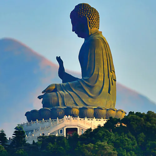 The Tian Tan Buddha in Hong Kong