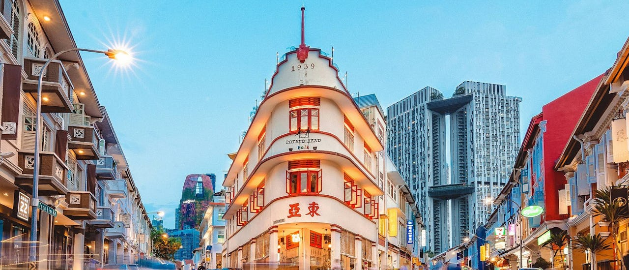 Keong Saik Road in Singapore's Chinatown neighbourhood
