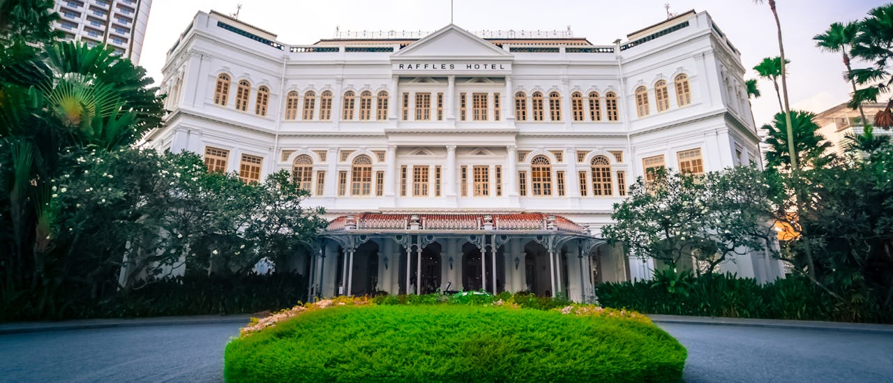 Raffles Hotel in Singapore, home of the Singapore Sling
