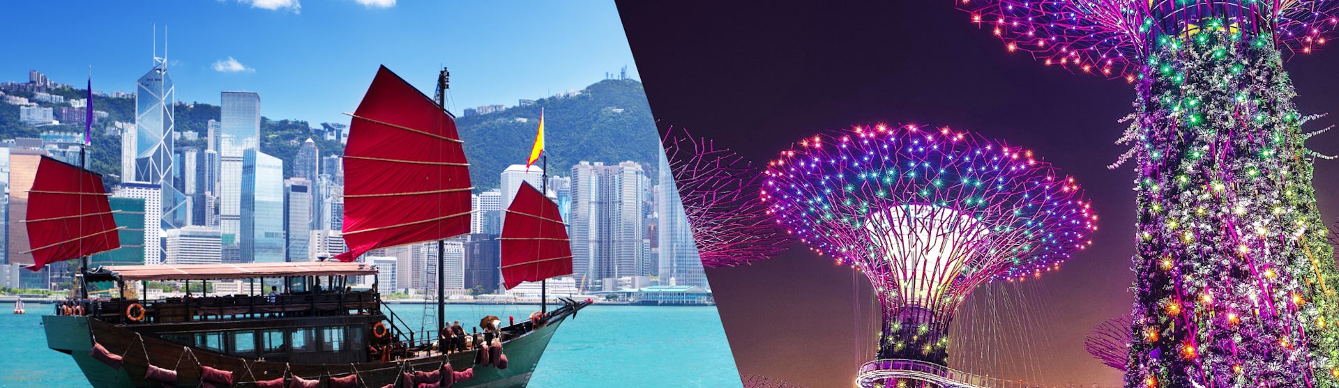 Image of Hong Kong and Singapore