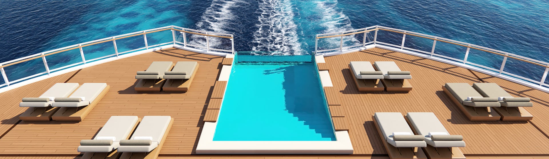 Infinity pool from The Haven onboard NCL