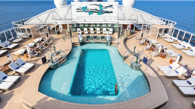 The MSC Yacht Club pool onboard MSC Seashore