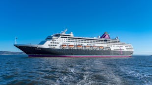 Ambassador Cruise Line's newest ship Renaissance sailing in the Caribbean