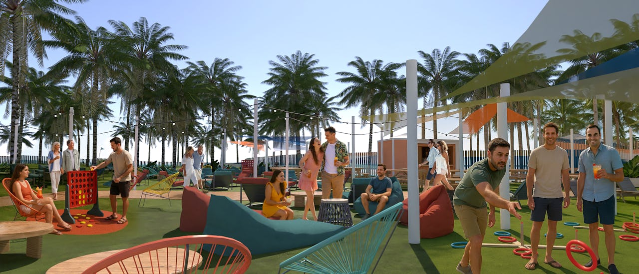Horizon Park, where you can enjoy beach games and more on NCL's private island, Great Stirrup Cay