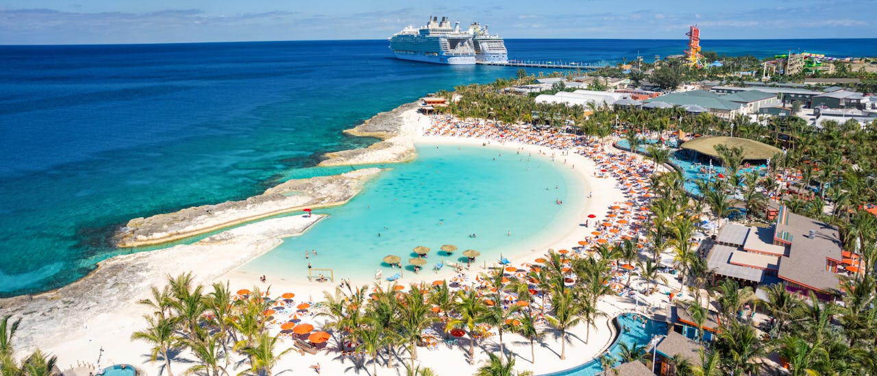 Hideaway Beach, an adults-only beachfront party zone on Perfect Day at CocoCay