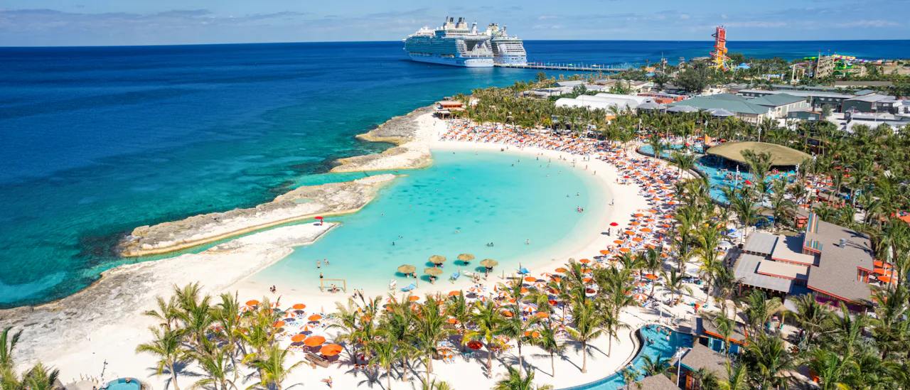 Hideaway Beach, an adults-only beachfront party zone on Perfect Day CocoCay