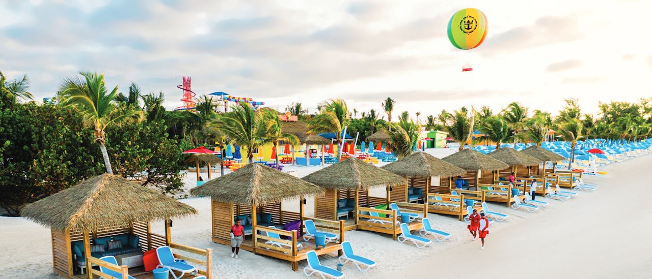 Relax on one of the many pristine beaches on Perfect Day at CocoCay
