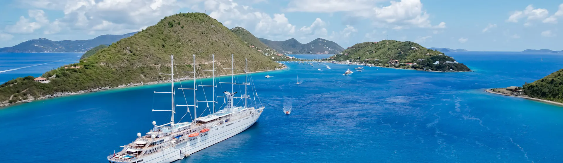 Windstar Cruises ship Wind Surf in the Caribbean