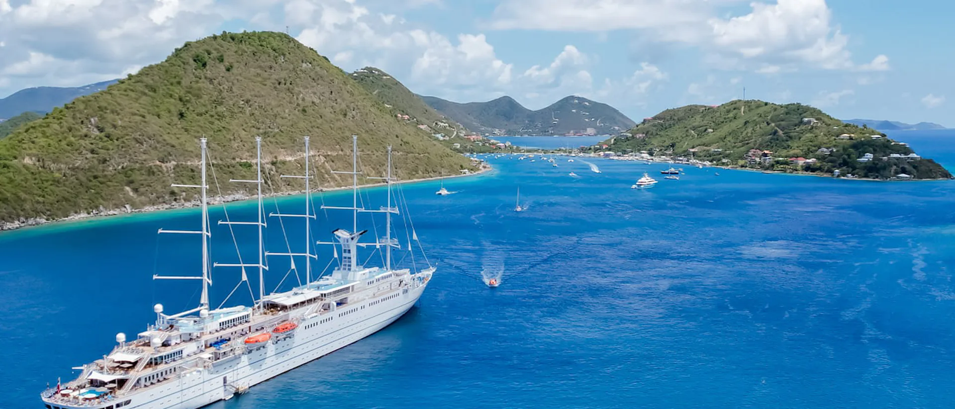 Windstar Cruises ship Wind Surf in the Caribbean