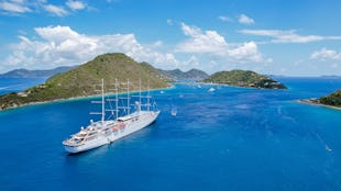 Windstar Cruises ship Wind Surf in the Caribbean
