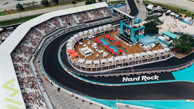 Miami Grand Prix Beach Grandstand