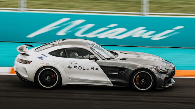 The safety car at the Miami Grand Prix