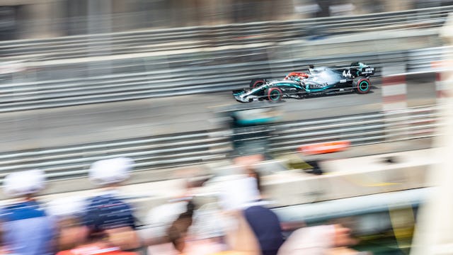 Monaco Grand Prix viewed from a luxury yacht