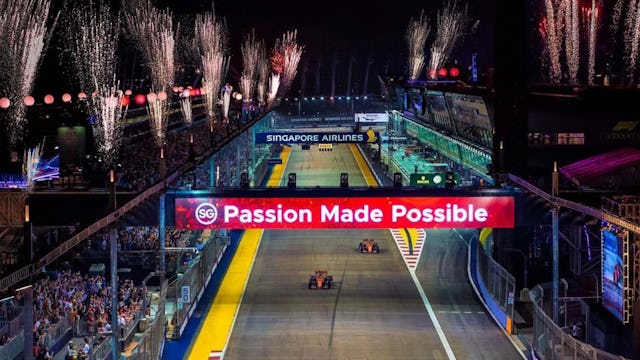 Singapore Grand Prix as part of a Paramount Cruises package