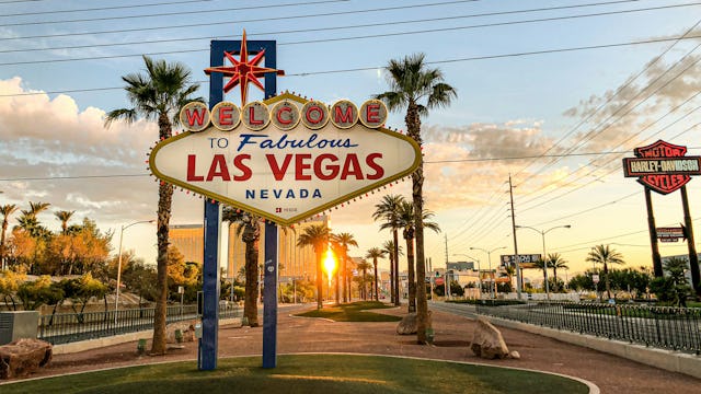 The iconic Las Vegas sign