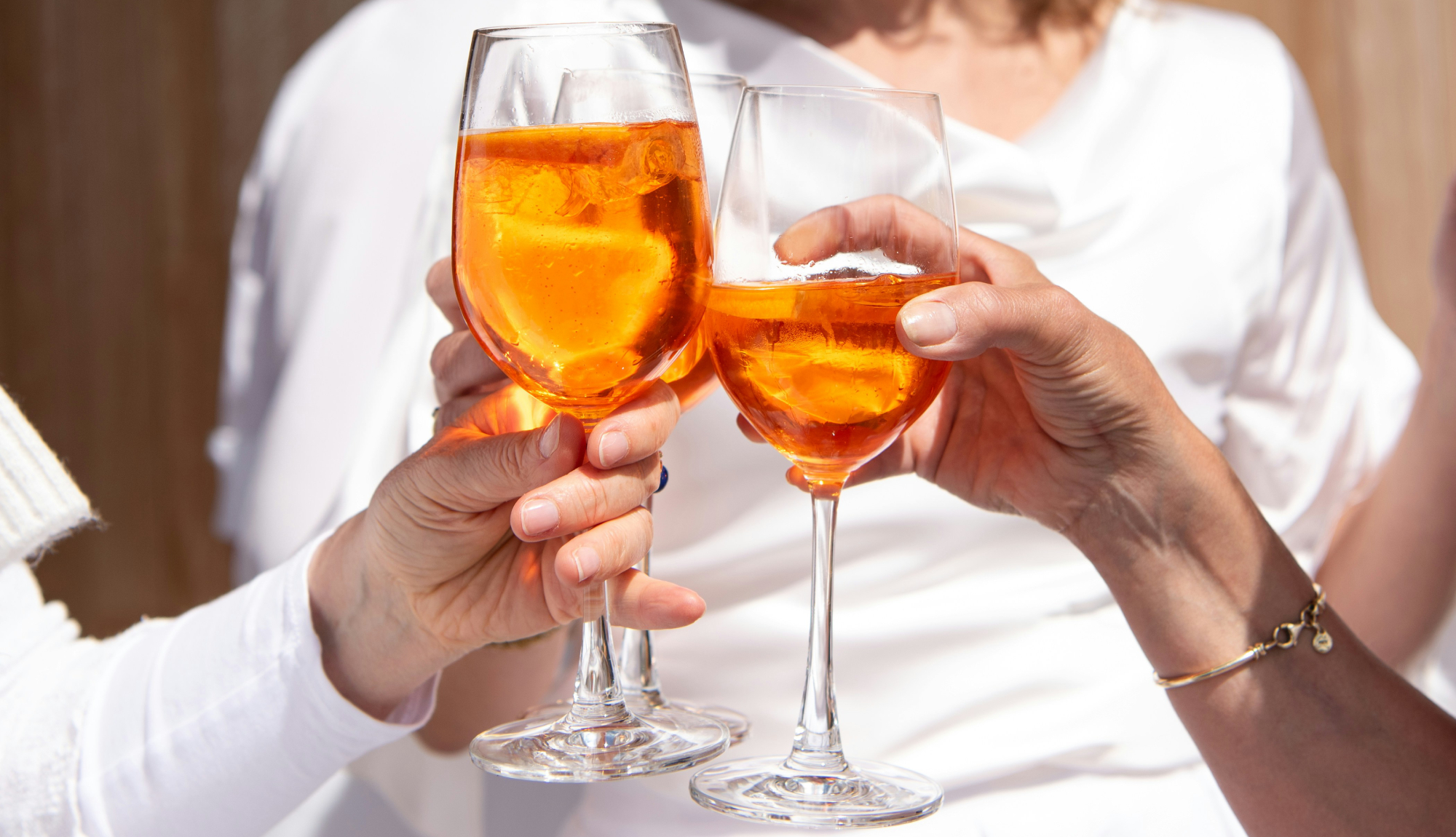 MSC Cruises guests enjoying aperol spritz onboard with an Easy Package