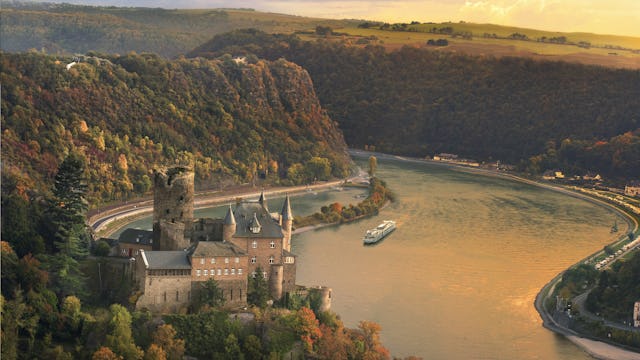 Viking Longship on the Rhine River
