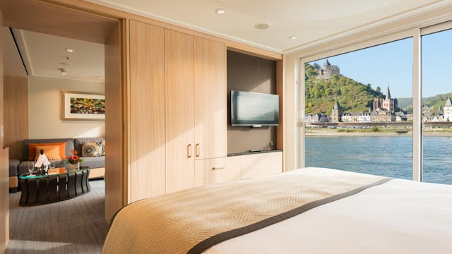Viking River Ship Veranda Suite Bedroom